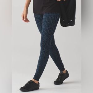 NWOT‎ Lululemon Wunder Under Pant III Shatter Weave Desert Teal Alberta Lake 4